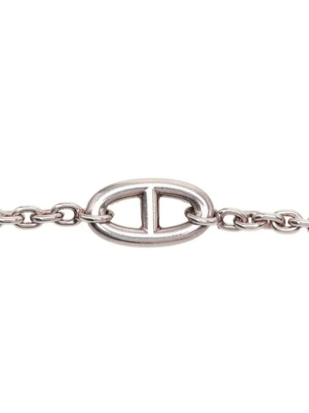 Hermes Chaine D'ancre Farandole 120 Long Necklace Silver